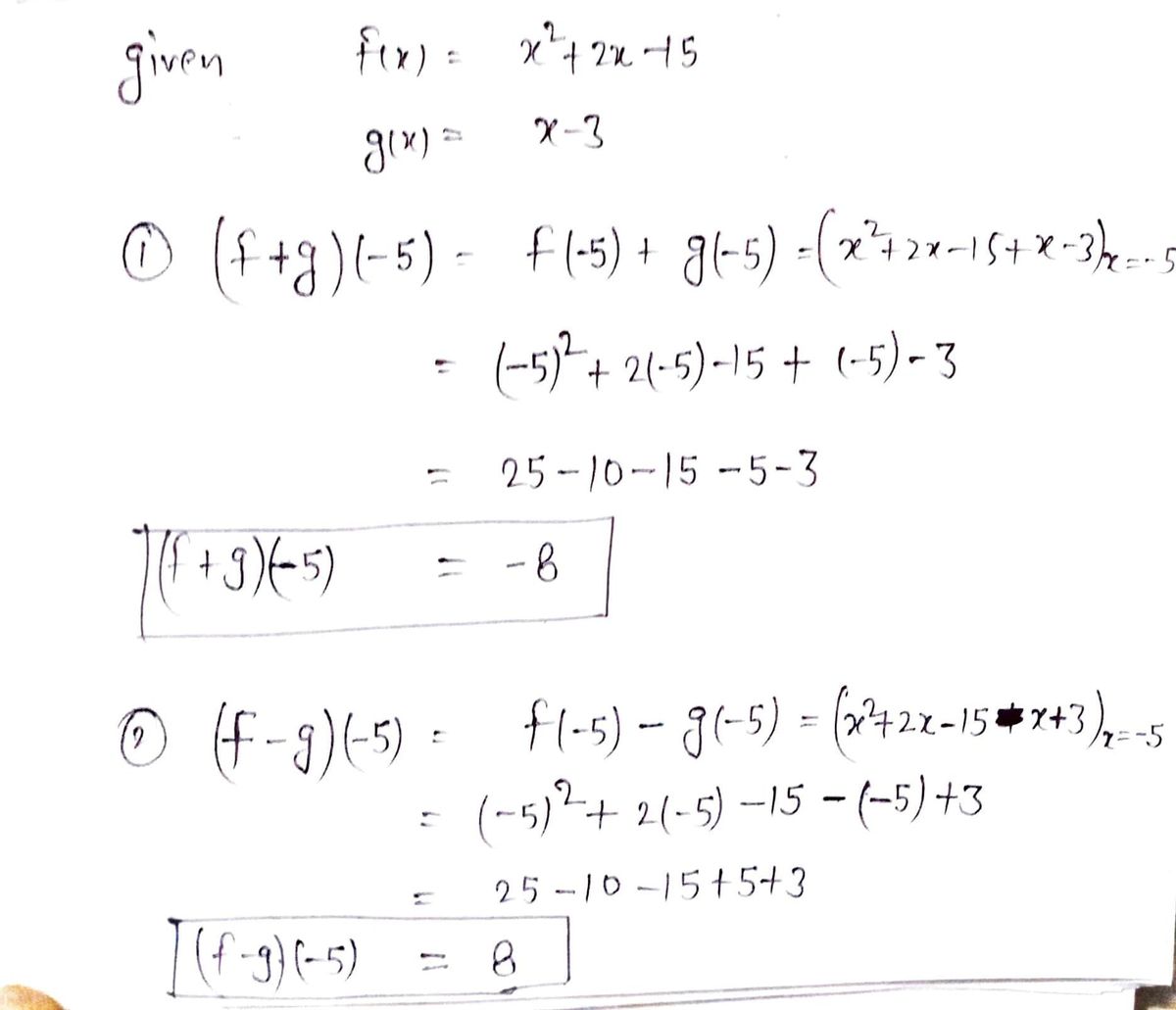 Algebra homework question answer, step 1, image 1